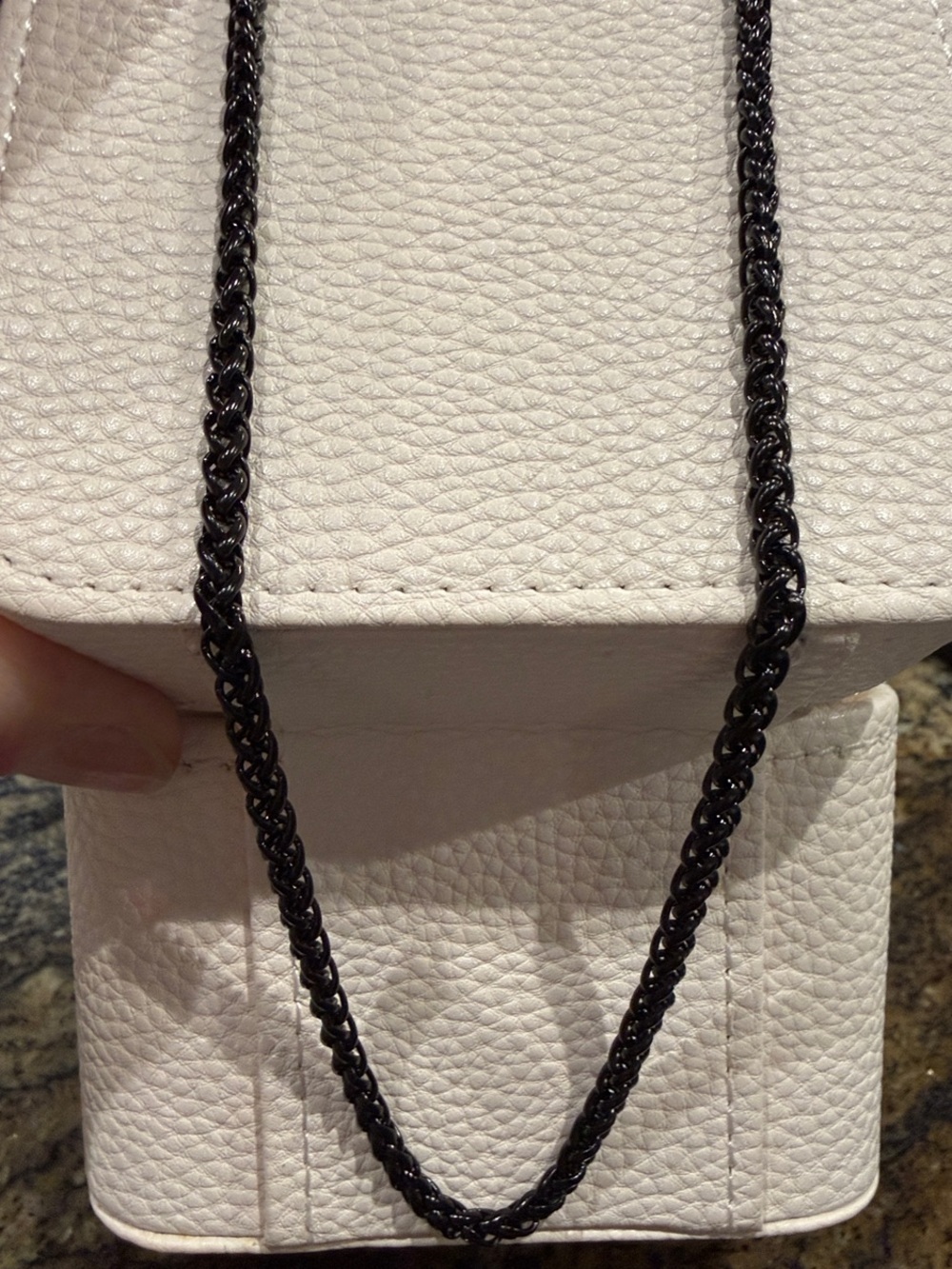 Black Rhodium Chain Link Necklace -24”
